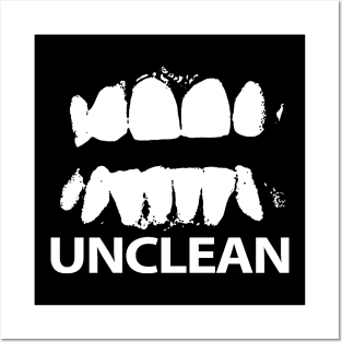 Unclean t shirt punk noise industrial Posters and Art